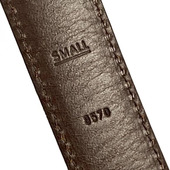 Auth COACH - Dark Brown Leather Hardware Belt - Picture 5 of 8